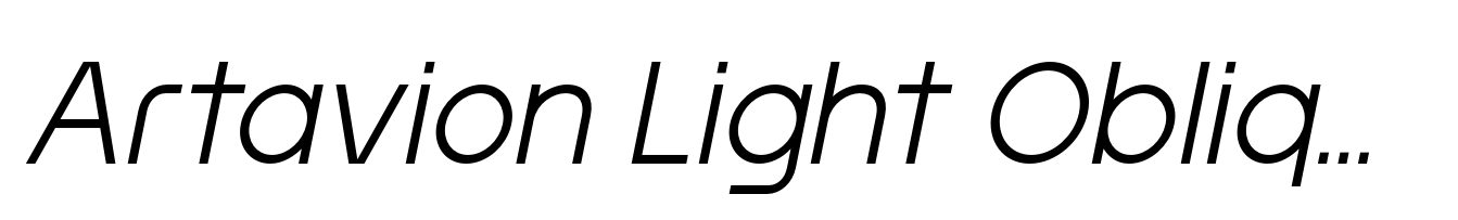 Artavion Light Oblique